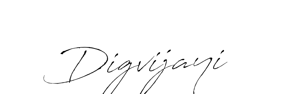 How to make Digvijayi signature? Antro_Vectra is a professional autograph style. Create handwritten signature for Digvijayi name. Digvijayi signature style 6 images and pictures png