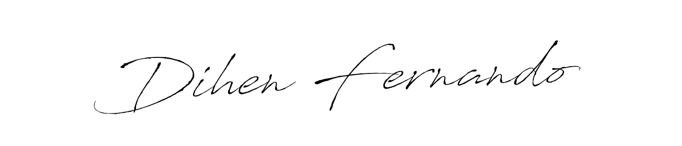 You should practise on your own different ways (Antro_Vectra) to write your name (Dihen Fernando) in signature. don't let someone else do it for you. Dihen Fernando signature style 6 images and pictures png