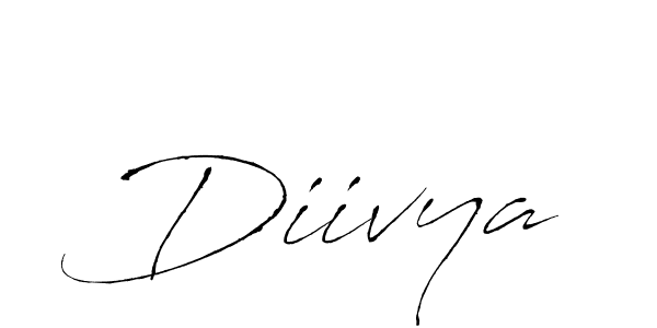 How to make Diivya signature? Antro_Vectra is a professional autograph style. Create handwritten signature for Diivya name. Diivya signature style 6 images and pictures png