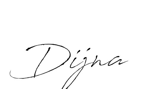 Use a signature maker to create a handwritten signature online. With this signature software, you can design (Antro_Vectra) your own signature for name Dijna. Dijna signature style 6 images and pictures png