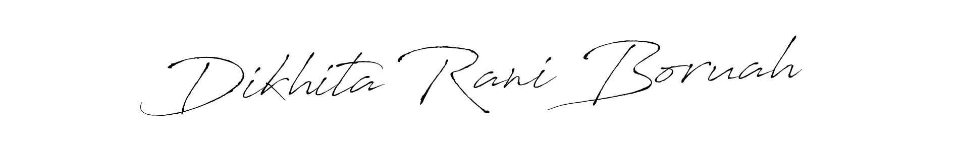 Create a beautiful signature design for name Dikhita Rani Boruah. With this signature (Antro_Vectra) fonts, you can make a handwritten signature for free. Dikhita Rani Boruah signature style 6 images and pictures png
