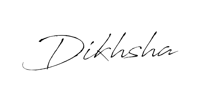 How to make Dikhsha signature? Antro_Vectra is a professional autograph style. Create handwritten signature for Dikhsha name. Dikhsha signature style 6 images and pictures png