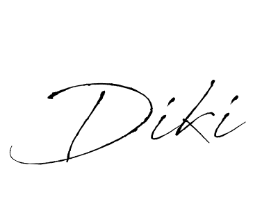 Create a beautiful signature design for name Diki. With this signature (Antro_Vectra) fonts, you can make a handwritten signature for free. Diki signature style 6 images and pictures png