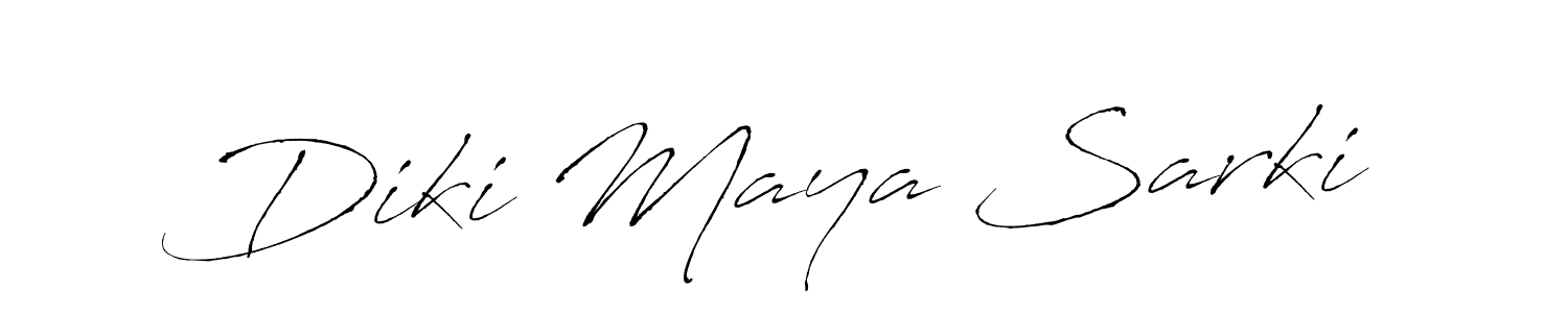 Similarly Antro_Vectra is the best handwritten signature design. Signature creator online .You can use it as an online autograph creator for name Diki Maya Sarki. Diki Maya Sarki signature style 6 images and pictures png