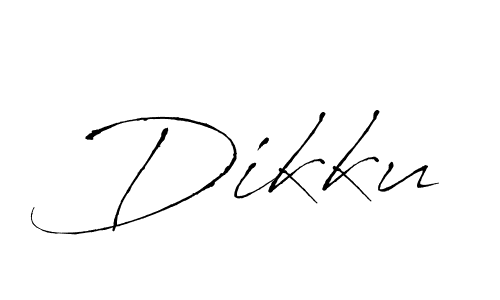 Design your own signature with our free online signature maker. With this signature software, you can create a handwritten (Antro_Vectra) signature for name Dikku. Dikku signature style 6 images and pictures png