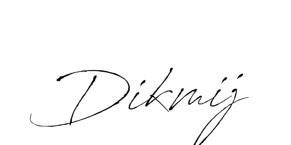 Design your own signature with our free online signature maker. With this signature software, you can create a handwritten (Antro_Vectra) signature for name Dikmij. Dikmij signature style 6 images and pictures png