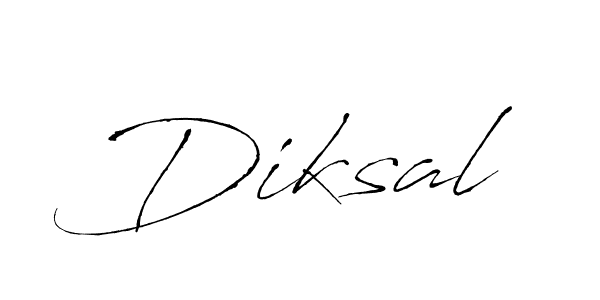 Design your own signature with our free online signature maker. With this signature software, you can create a handwritten (Antro_Vectra) signature for name Diksal. Diksal signature style 6 images and pictures png