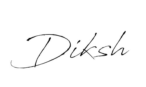 How to make Diksh signature? Antro_Vectra is a professional autograph style. Create handwritten signature for Diksh name. Diksh signature style 6 images and pictures png