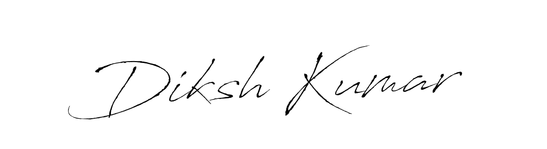 How to make Diksh Kumar name signature. Use Antro_Vectra style for creating short signs online. This is the latest handwritten sign. Diksh Kumar signature style 6 images and pictures png