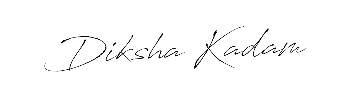 The best way (Antro_Vectra) to make a short signature is to pick only two or three words in your name. The name Diksha Kadam include a total of six letters. For converting this name. Diksha Kadam signature style 6 images and pictures png