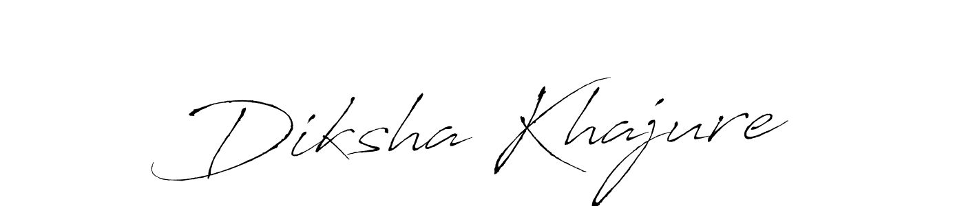 How to make Diksha Khajure signature? Antro_Vectra is a professional autograph style. Create handwritten signature for Diksha Khajure name. Diksha Khajure signature style 6 images and pictures png