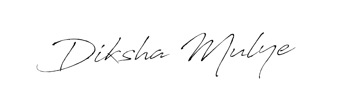 Design your own signature with our free online signature maker. With this signature software, you can create a handwritten (Antro_Vectra) signature for name Diksha Mulye. Diksha Mulye signature style 6 images and pictures png