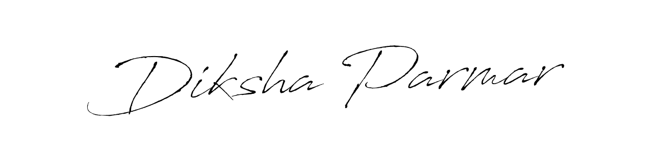 How to make Diksha Parmar name signature. Use Antro_Vectra style for creating short signs online. This is the latest handwritten sign. Diksha Parmar signature style 6 images and pictures png