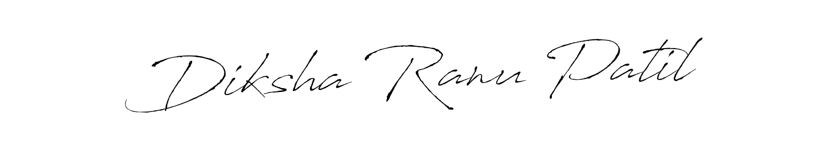 Make a beautiful signature design for name Diksha Ranu Patil. With this signature (Antro_Vectra) style, you can create a handwritten signature for free. Diksha Ranu Patil signature style 6 images and pictures png