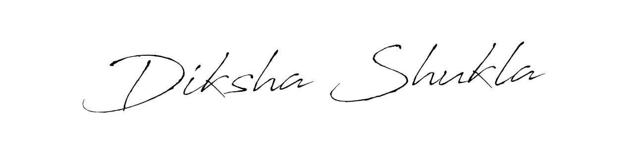 How to make Diksha Shukla signature? Antro_Vectra is a professional autograph style. Create handwritten signature for Diksha Shukla name. Diksha Shukla signature style 6 images and pictures png