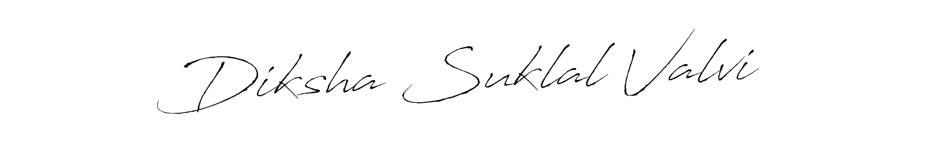 Also we have Diksha Suklal Valvi name is the best signature style. Create professional handwritten signature collection using Antro_Vectra autograph style. Diksha Suklal Valvi signature style 6 images and pictures png