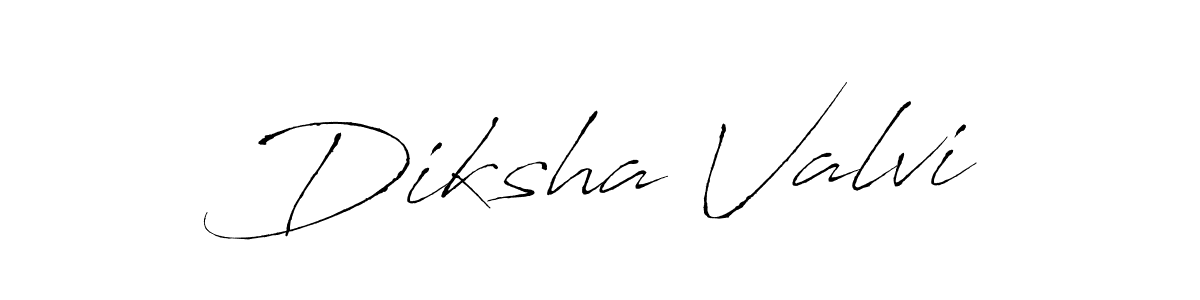Make a beautiful signature design for name Diksha Valvi. Use this online signature maker to create a handwritten signature for free. Diksha Valvi signature style 6 images and pictures png