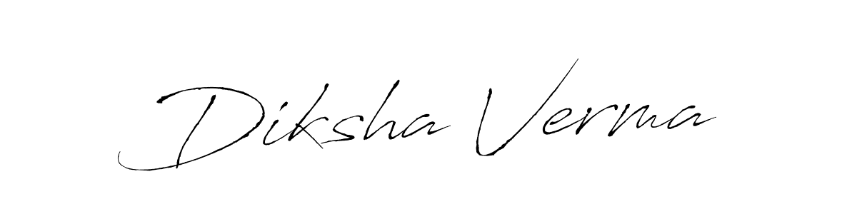 Make a short Diksha Verma signature style. Manage your documents anywhere anytime using Antro_Vectra. Create and add eSignatures, submit forms, share and send files easily. Diksha Verma signature style 6 images and pictures png