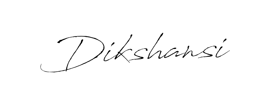 Create a beautiful signature design for name Dikshansi. With this signature (Antro_Vectra) fonts, you can make a handwritten signature for free. Dikshansi signature style 6 images and pictures png