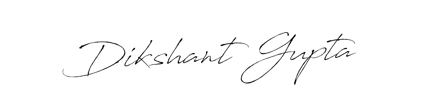 Make a beautiful signature design for name Dikshant Gupta. With this signature (Antro_Vectra) style, you can create a handwritten signature for free. Dikshant Gupta signature style 6 images and pictures png