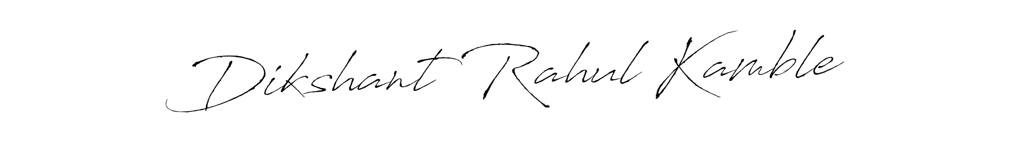 How to make Dikshant Rahul Kamble signature? Antro_Vectra is a professional autograph style. Create handwritten signature for Dikshant Rahul Kamble name. Dikshant Rahul Kamble signature style 6 images and pictures png