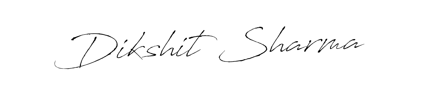 Make a beautiful signature design for name Dikshit Sharma. With this signature (Antro_Vectra) style, you can create a handwritten signature for free. Dikshit Sharma signature style 6 images and pictures png