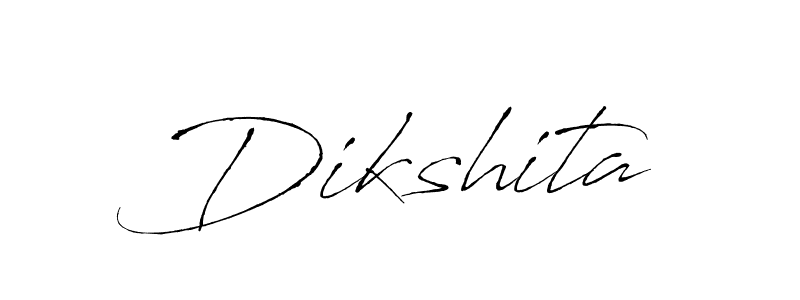 How to make Dikshita signature? Antro_Vectra is a professional autograph style. Create handwritten signature for Dikshita name. Dikshita signature style 6 images and pictures png