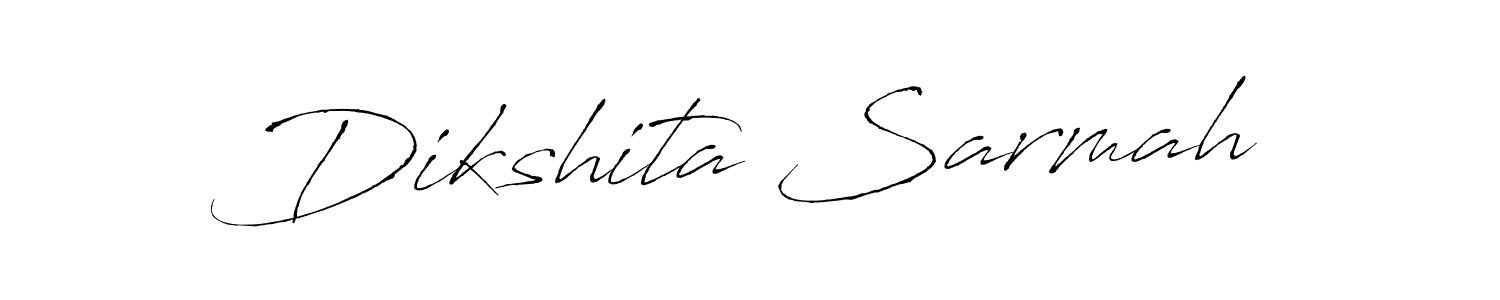 Dikshita Sarmah stylish signature style. Best Handwritten Sign (Antro_Vectra) for my name. Handwritten Signature Collection Ideas for my name Dikshita Sarmah. Dikshita Sarmah signature style 6 images and pictures png