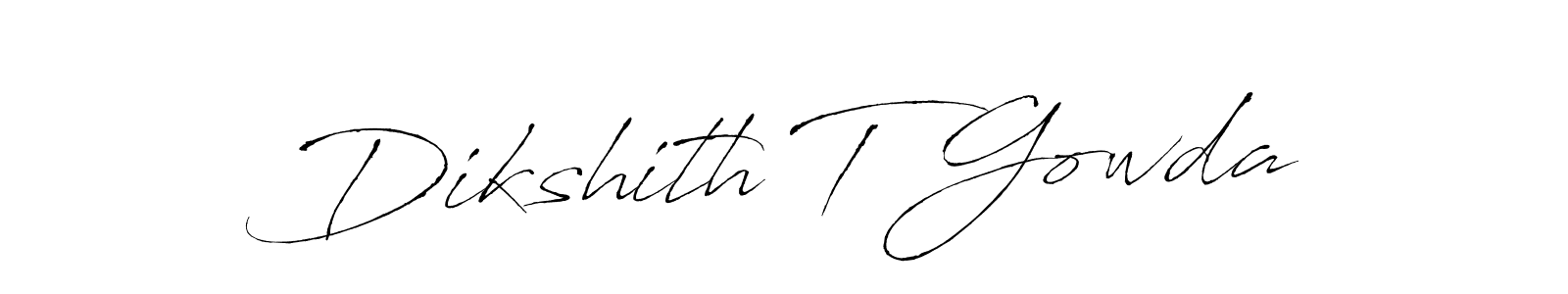 Make a short Dikshith T Gowda signature style. Manage your documents anywhere anytime using Antro_Vectra. Create and add eSignatures, submit forms, share and send files easily. Dikshith T Gowda signature style 6 images and pictures png