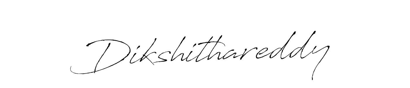 How to make Dikshithareddy name signature. Use Antro_Vectra style for creating short signs online. This is the latest handwritten sign. Dikshithareddy signature style 6 images and pictures png