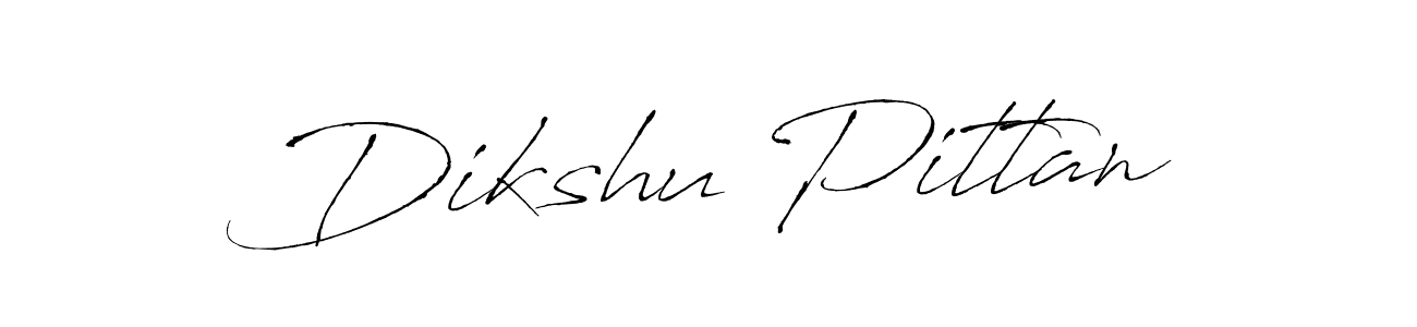 The best way (Antro_Vectra) to make a short signature is to pick only two or three words in your name. The name Dikshu Pittan include a total of six letters. For converting this name. Dikshu Pittan signature style 6 images and pictures png