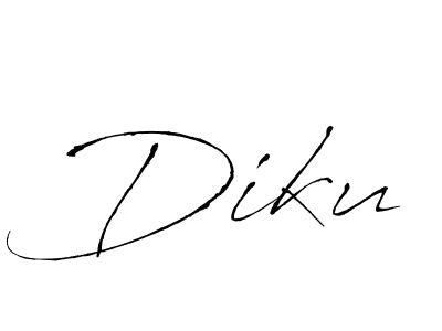 if you are searching for the best signature style for your name Diku. so please give up your signature search. here we have designed multiple signature styles  using Antro_Vectra. Diku signature style 6 images and pictures png