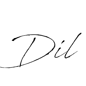 Also You can easily find your signature by using the search form. We will create Dil name handwritten signature images for you free of cost using Antro_Vectra sign style. Dil signature style 6 images and pictures png