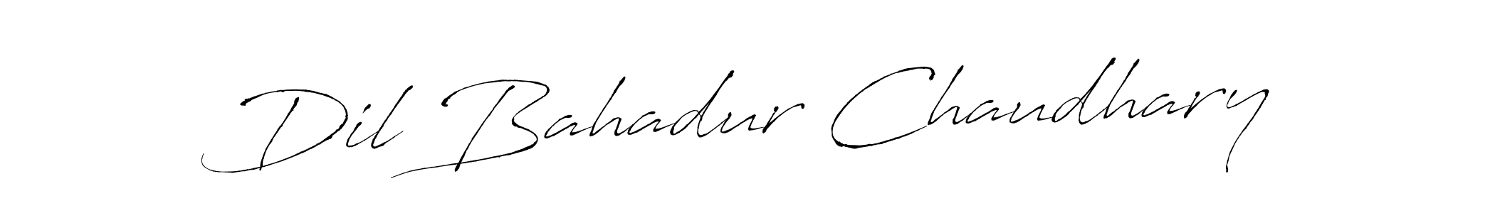 How to make Dil Bahadur Chaudhary signature? Antro_Vectra is a professional autograph style. Create handwritten signature for Dil Bahadur Chaudhary name. Dil Bahadur Chaudhary signature style 6 images and pictures png