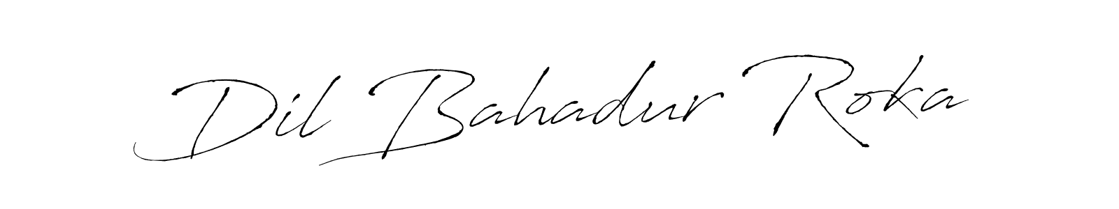 Create a beautiful signature design for name Dil Bahadur Roka. With this signature (Antro_Vectra) fonts, you can make a handwritten signature for free. Dil Bahadur Roka signature style 6 images and pictures png