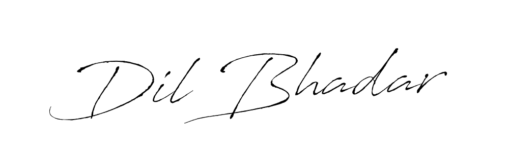 Create a beautiful signature design for name Dil Bhadar. With this signature (Antro_Vectra) fonts, you can make a handwritten signature for free. Dil Bhadar signature style 6 images and pictures png