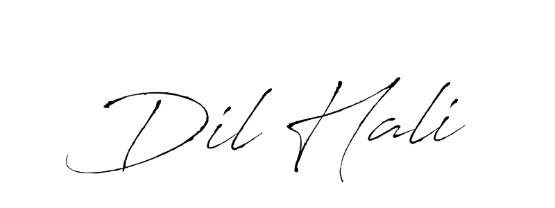 How to make Dil Hali signature? Antro_Vectra is a professional autograph style. Create handwritten signature for Dil Hali name. Dil Hali signature style 6 images and pictures png