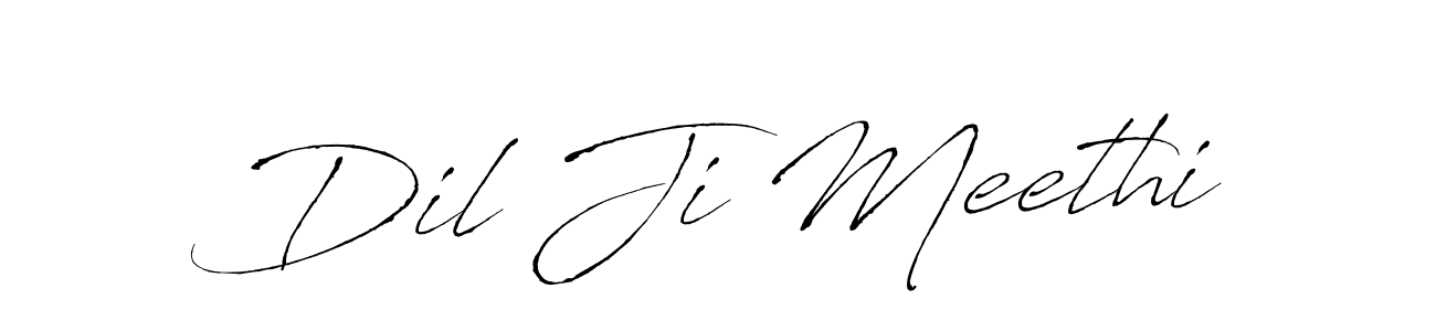 This is the best signature style for the Dil Ji Meethi name. Also you like these signature font (Antro_Vectra). Mix name signature. Dil Ji Meethi signature style 6 images and pictures png
