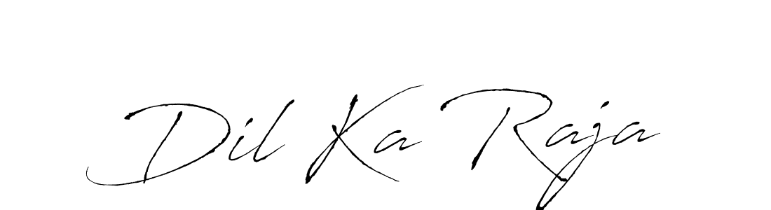 How to make Dil Ka Raja name signature. Use Antro_Vectra style for creating short signs online. This is the latest handwritten sign. Dil Ka Raja signature style 6 images and pictures png