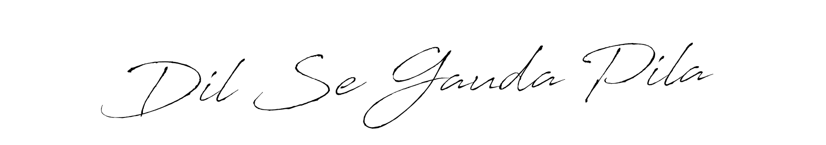 if you are searching for the best signature style for your name Dil Se Gauda Pila. so please give up your signature search. here we have designed multiple signature styles  using Antro_Vectra. Dil Se Gauda Pila signature style 6 images and pictures png