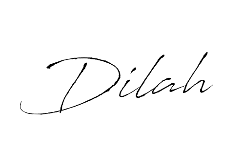 Design your own signature with our free online signature maker. With this signature software, you can create a handwritten (Antro_Vectra) signature for name Dilah. Dilah signature style 6 images and pictures png