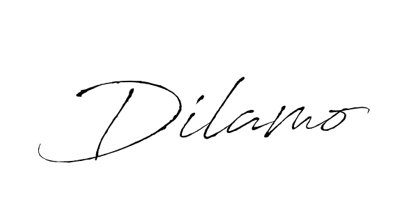 Design your own signature with our free online signature maker. With this signature software, you can create a handwritten (Antro_Vectra) signature for name Dilamo. Dilamo signature style 6 images and pictures png
