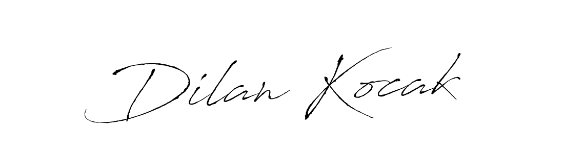 How to make Dilan Kocak name signature. Use Antro_Vectra style for creating short signs online. This is the latest handwritten sign. Dilan Kocak signature style 6 images and pictures png