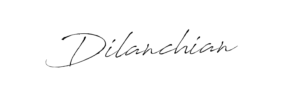 Use a signature maker to create a handwritten signature online. With this signature software, you can design (Antro_Vectra) your own signature for name Dilanchian. Dilanchian signature style 6 images and pictures png