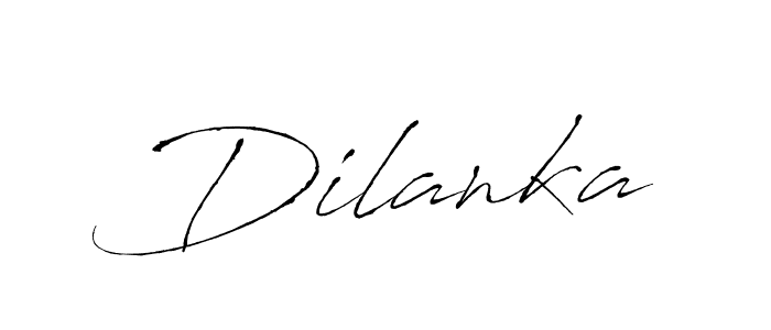 Design your own signature with our free online signature maker. With this signature software, you can create a handwritten (Antro_Vectra) signature for name Dilanka. Dilanka signature style 6 images and pictures png