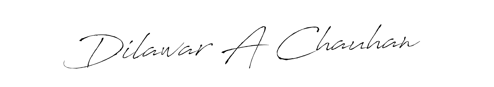 How to make Dilawar A Chauhan signature? Antro_Vectra is a professional autograph style. Create handwritten signature for Dilawar A Chauhan name. Dilawar A Chauhan signature style 6 images and pictures png