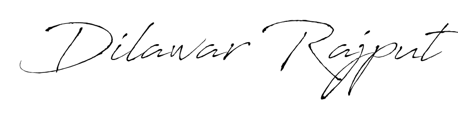 Design your own signature with our free online signature maker. With this signature software, you can create a handwritten (Antro_Vectra) signature for name Dilawar Rajput. Dilawar Rajput signature style 6 images and pictures png
