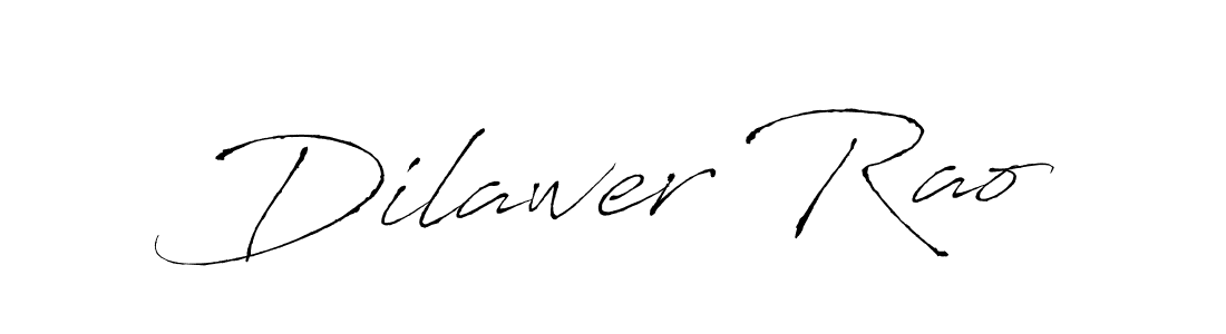 How to make Dilawer Rao name signature. Use Antro_Vectra style for creating short signs online. This is the latest handwritten sign. Dilawer Rao signature style 6 images and pictures png