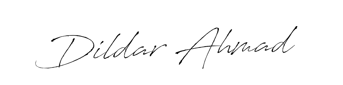 Make a beautiful signature design for name Dildar Ahmad. With this signature (Antro_Vectra) style, you can create a handwritten signature for free. Dildar Ahmad signature style 6 images and pictures png