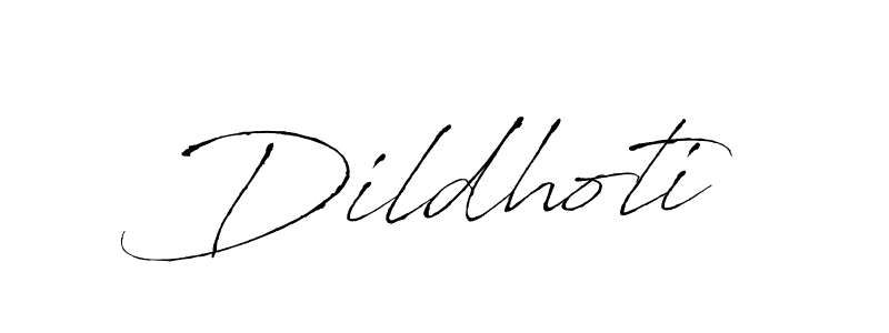 How to make Dildhoti signature? Antro_Vectra is a professional autograph style. Create handwritten signature for Dildhoti name. Dildhoti signature style 6 images and pictures png